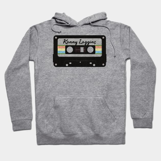 Kenny Loggins - Retro 80's Tape Retro Casette Hoodie by daddymoney